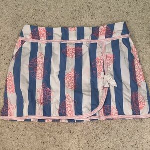 Lilly Pulitzer Embroidered Turtle Skort